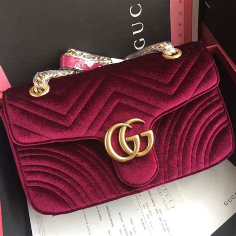 gucci marmont velvet bag red|Gucci Marmont price increase.